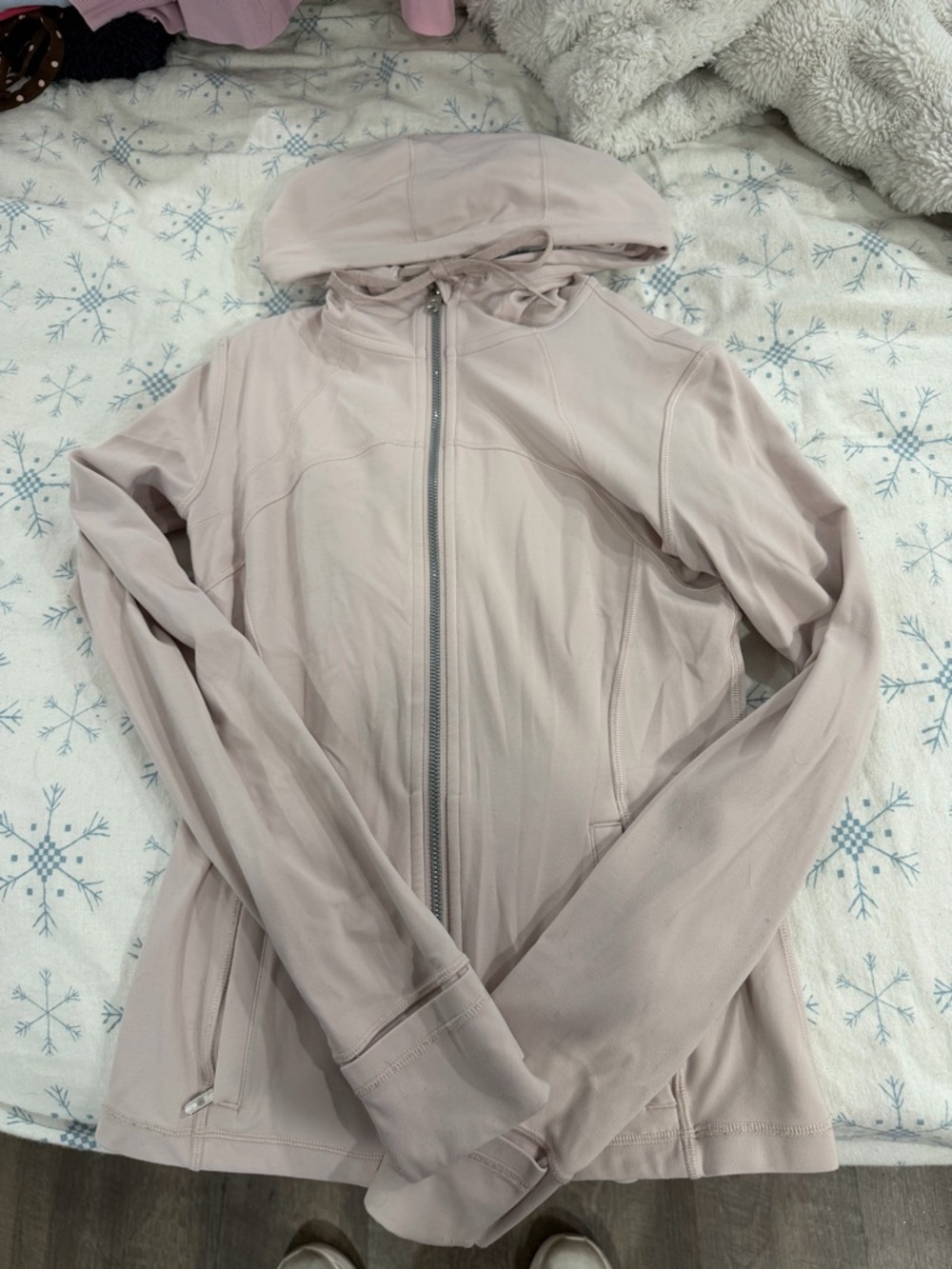 lululemon athletica Pale Pink Full-Zip Hooded Utility Jacket